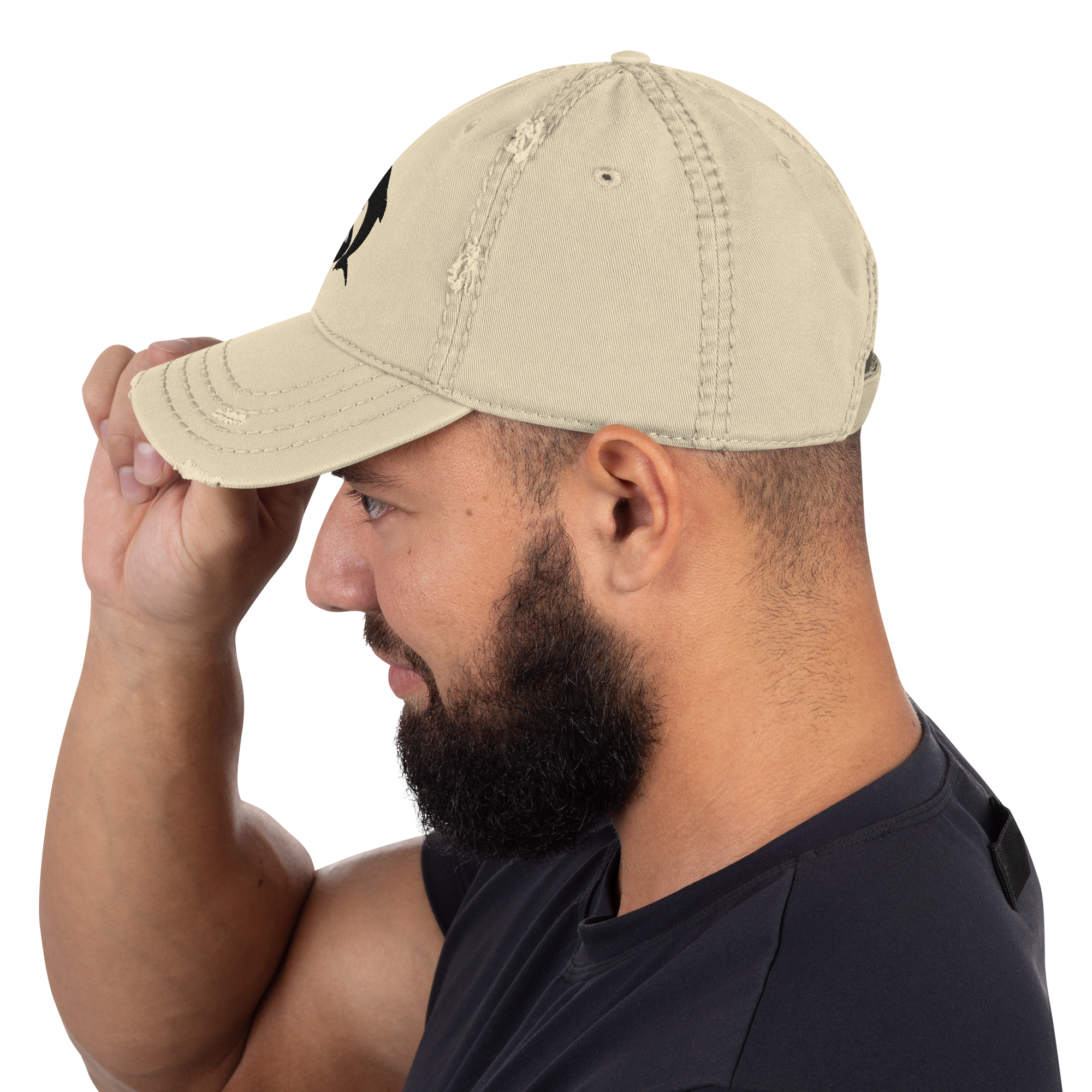 distressed-dad-hat-khaki-left-side-68f11711798af.png
