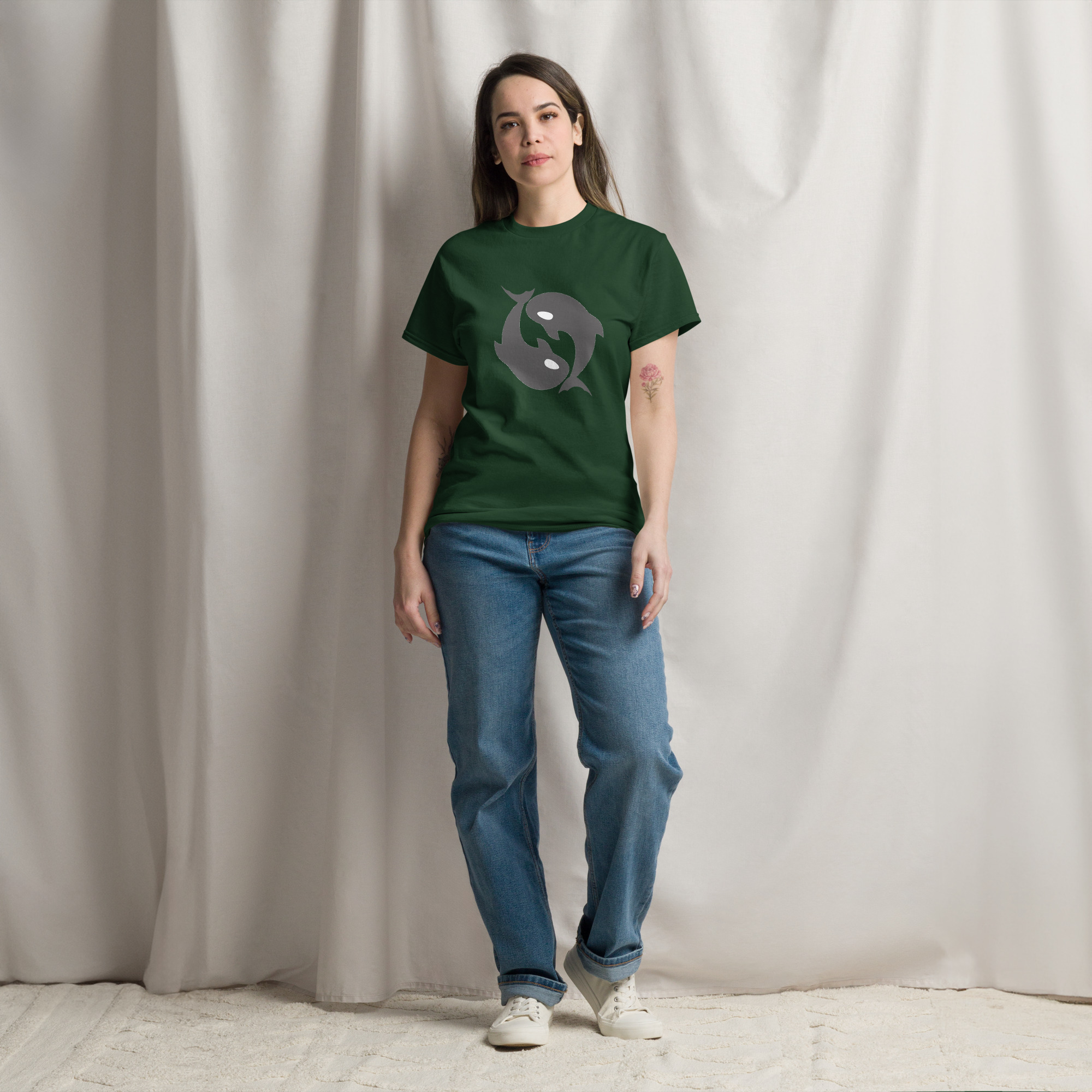 unisex-classic-tee-forest-green-front-68efb6f804710.jpg