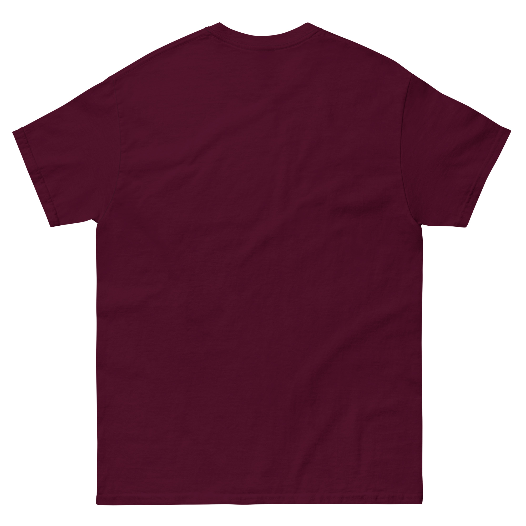 unisex-classic-tee-maroon-back-68ed2b1404b33.jpg