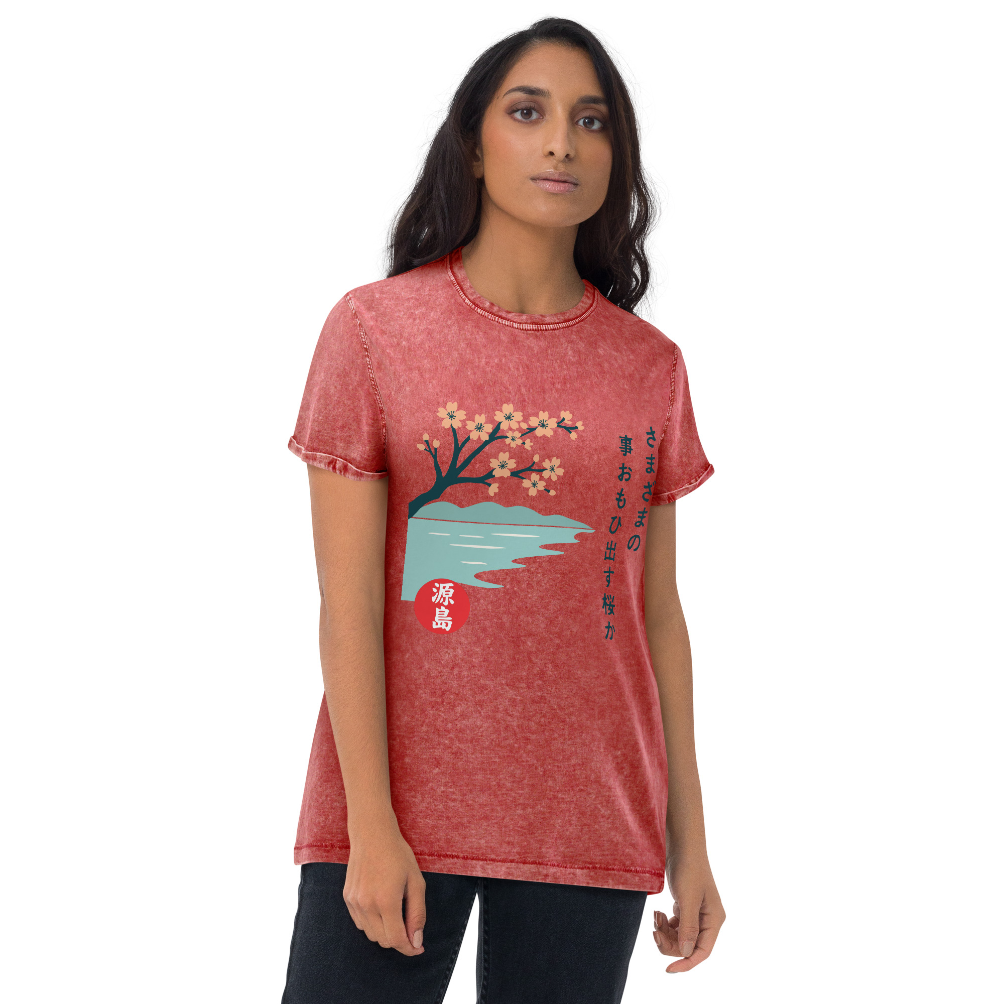 unisex-denim-t-shirt-garnet-red-front-68f258a76b8ca.jpg