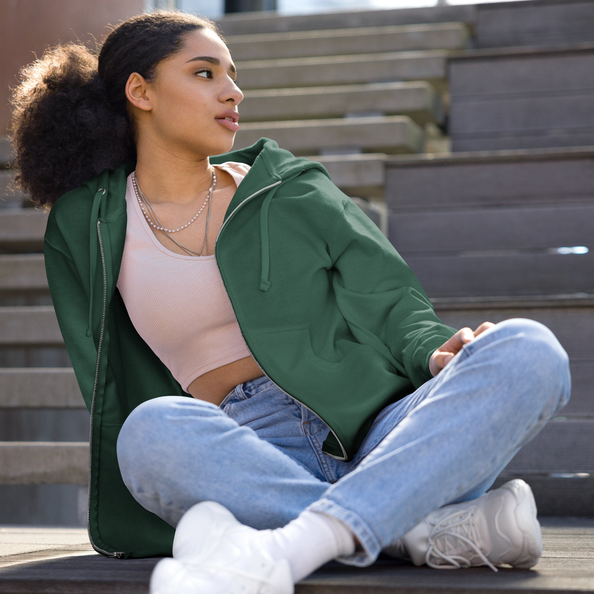 unisex-fleece-zip-up-hoodie-alpine-green-front-68f3b511c2868.png