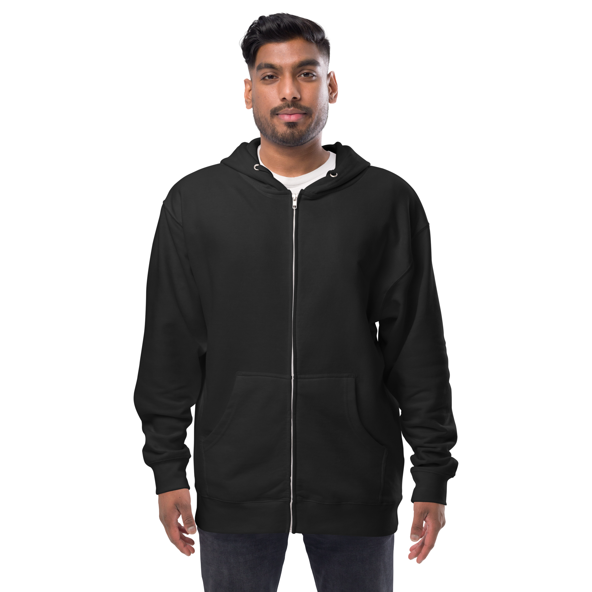 unisex-fleece-zip-up-hoodie-black-front-68f27b768d5c3.png