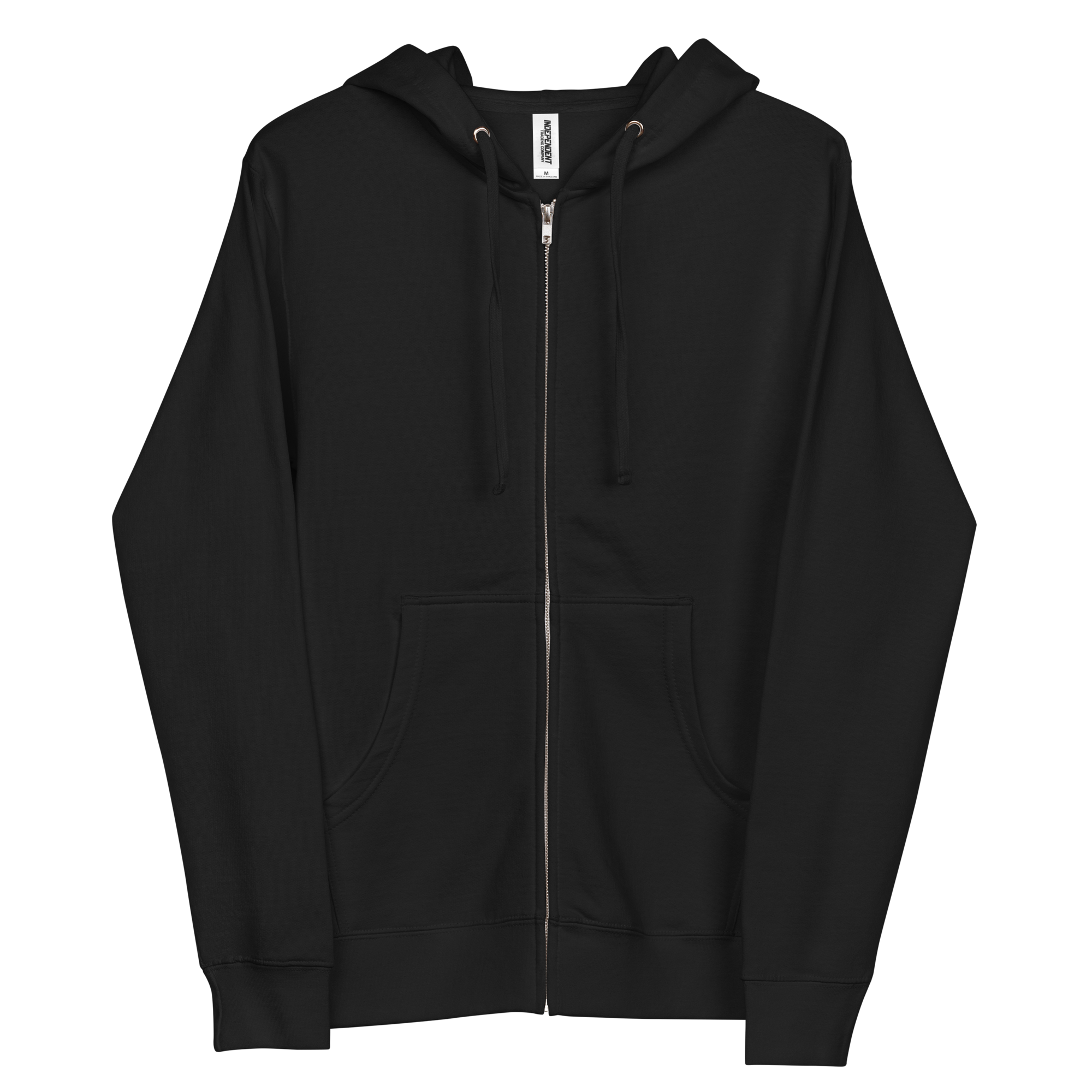 unisex-fleece-zip-up-hoodie-black-front-68f3b511c0ebc.png