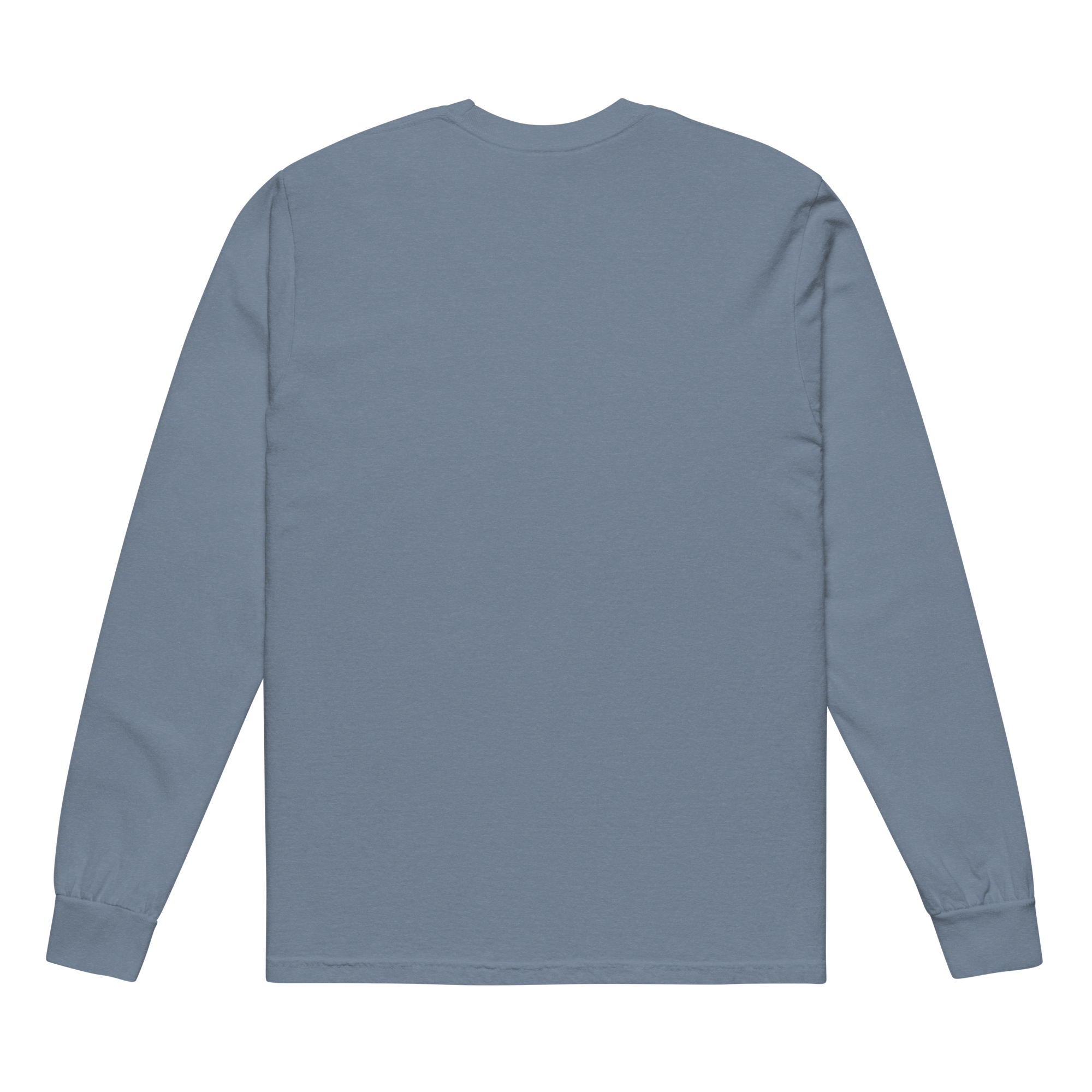 unisex-garment-dyed-heavyweight-long-sleeve-shirt-blue-jean-back-68f1098f28ab9.png