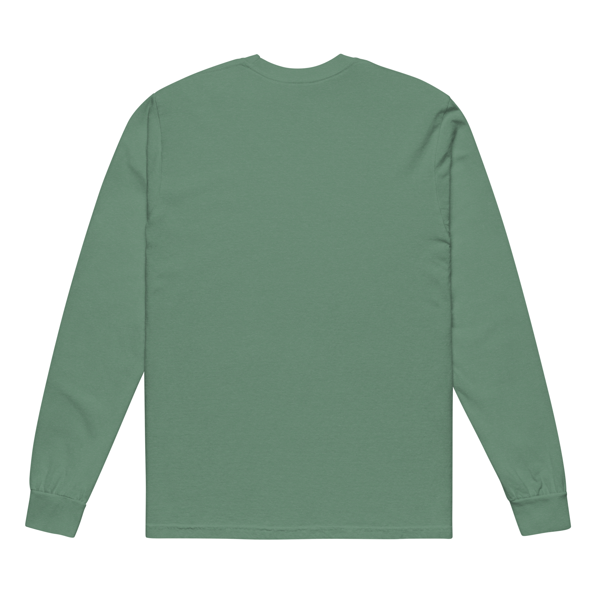 unisex-garment-dyed-heavyweight-long-sleeve-shirt-light-green-back-68f1098f29858.png
