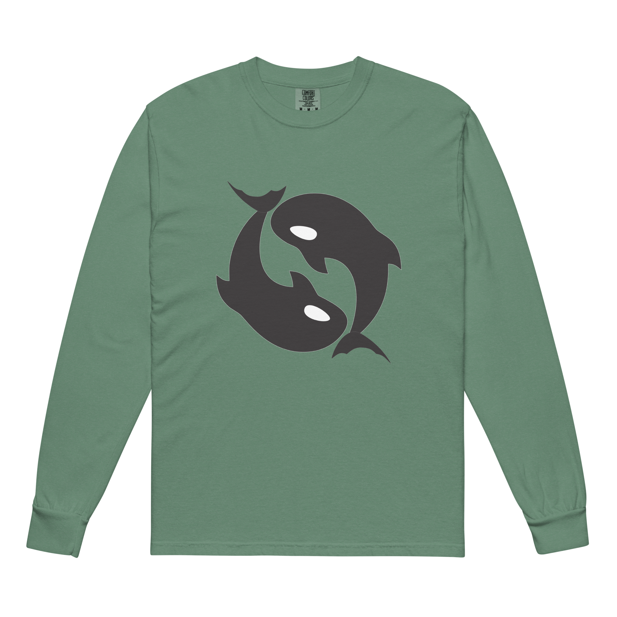 unisex-garment-dyed-heavyweight-long-sleeve-shirt-light-green-front-68f1098f29106.png