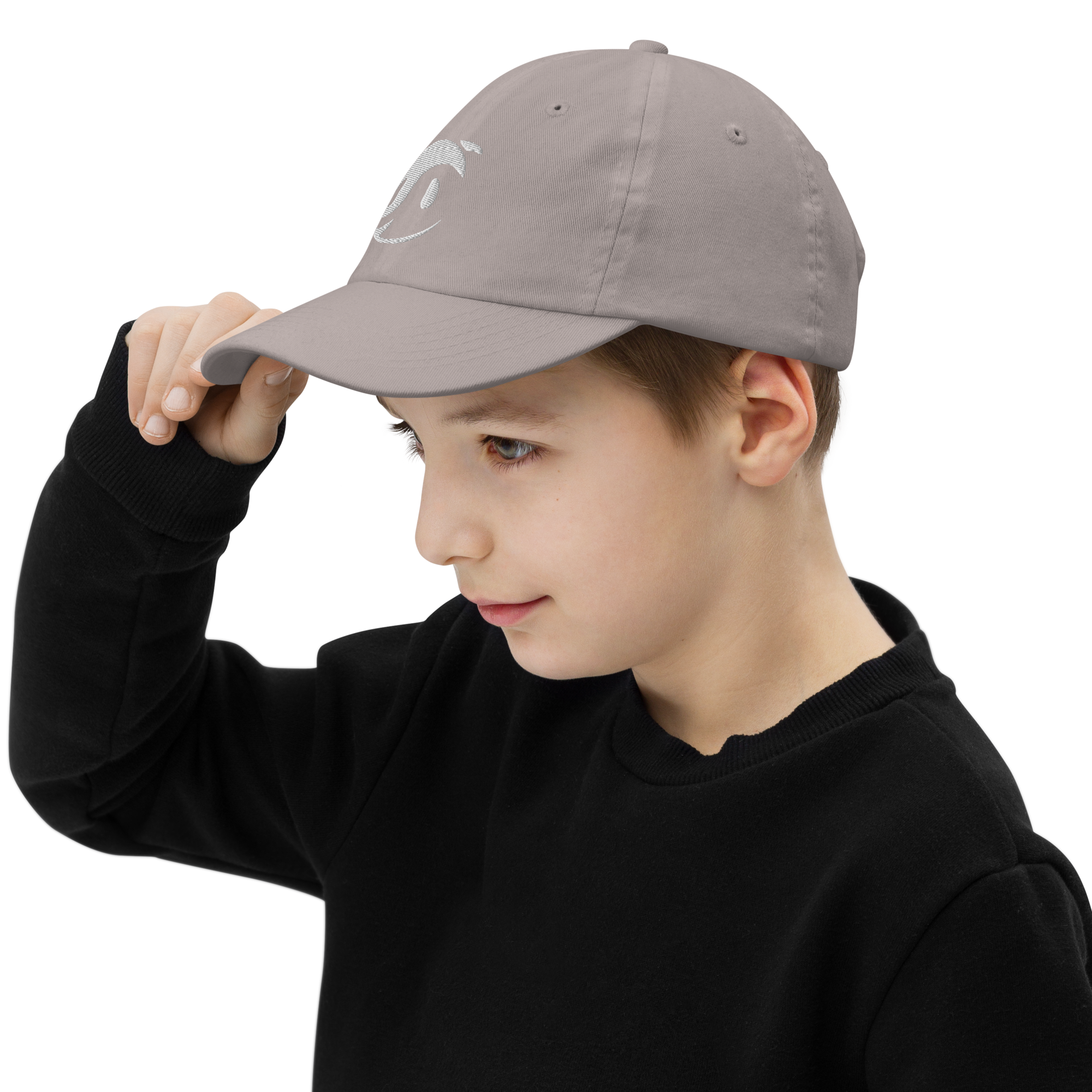 youth-baseball-cap-grey-left-side-68f3a0d6971b2.png
